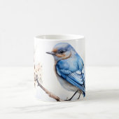 Mug Bleu printanier dans l'arbre florissant (Centre)