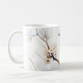 Mug Bleu printanier dans l'arbre florissant (Gauche)