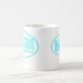 Mug Bleu quelque bulle de la parole (Centre)