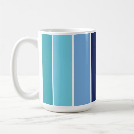 Mug Bleu rayé (Gauche)