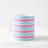Mug Bleu rose Abstrait (Devant gauche)