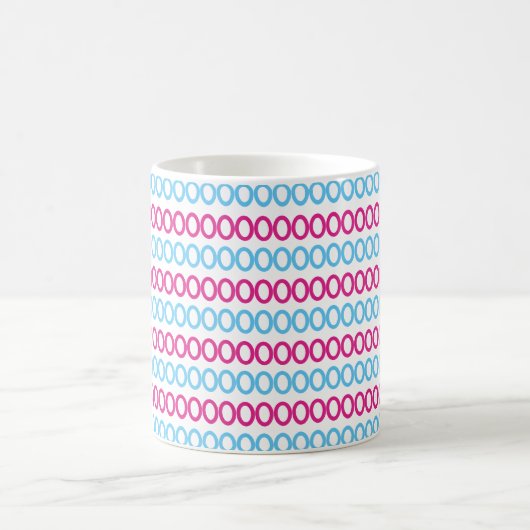 Mug Bleu rose Abstrait (Centre)