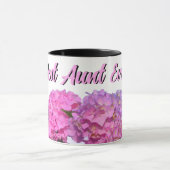 Mug Bleu rose Hydrangeas rose fleurs pourpres meilleur (Centre)