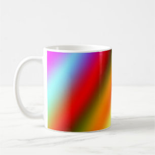 Mug Bleu rose ombre couleur d'eau abstrait pastel arc-