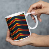 Mug Bleu rouge Chevron Stripes Planche à découper