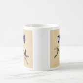 Mug Bleu rouge de l'est des oiseaux d'Amérique d'Audub (Centre)
