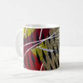 Mug Bleu rouge et blanc abstrait (Devant gauche)