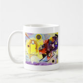 Mug Bleu rouge jaune Kandinsky peinture Abstraite (Gauche)