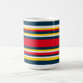 Mug Bleu rouge Jaune Uniforme rayures (Centre)