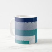 Mug bleu sarcelle gris ex pastel (Devant gauche)