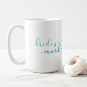 Mug Bleu & sarcelle ombré ensemble aquarelle de demois