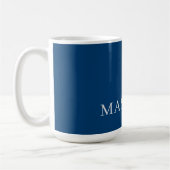 Mug Bleu Simple Tendance Minimaliste Professionnel (Gauche)