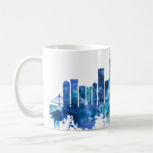 Mug Bleu Skyline Afrique du Sud de Johannesburg