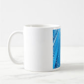 Mug Bleu Starburst Étincelle avec rayons lumineux (Gauche)