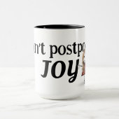 Mug Bleu Stick Figure Girl Avec Joy Citation (Centre)