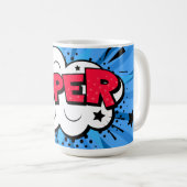 Mug Bleu Super (Devant droit)