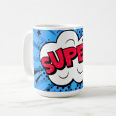 Mug Bleu Super (Devant gauche)
