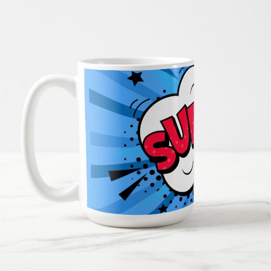Mug Bleu Super (Gauche)