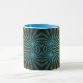 Mug Bleu Tango Bleu Abstrait Spiral (Centre)
