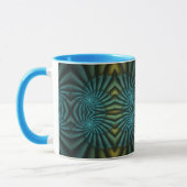 Mug Bleu Tango Bleu Abstrait Spiral (Gauche)