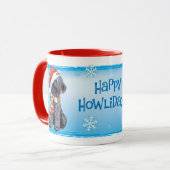 Mug Bleu Terrier heureux de Howliday Kerry (Devant gauche)