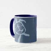 Mug bleu-tortue (Devant gauche)