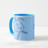 Mug bleu-tortue (Devant gauche)