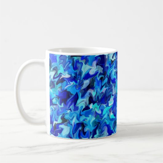 Mug Bleu tourbillon 11oz (Gauche)