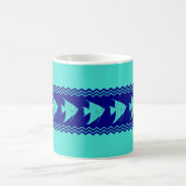 Mug Bleu Turquoise Côtière Fragments (Centre)