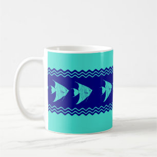 Mug Bleu turquoise de la côte Bleu Trappe