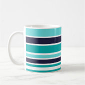 Mug Bleu Turquoise Et Bleu Foncé (Gauche)