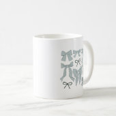 Mug Bleu - Vaches Whimsical (Devant droit)