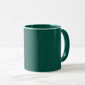 Mug Bleu-vert (roue chromatique) Vert mer profond (Devant droit)