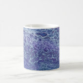 Mug Bleu & Violet Acrylique Abstrait Fluid Art (Centre)