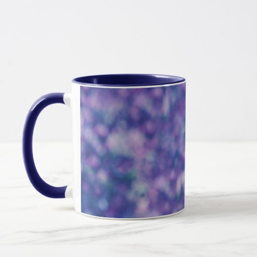 Mug Bleu Violet Rose Unique Cool Chic (Gauche)