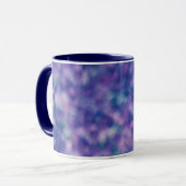 Mug Bleu Violet Rose Unique Cool Chic (Devant gauche)