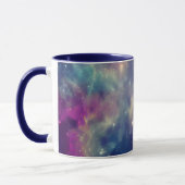 Mug Bleu Violet Turquoise Nebula Voie Lactée (Gauche)