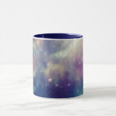 Mug Bleu Violet Turquoise Nebula Voie Lactée (Centre)