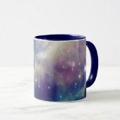 Mug Bleu Violet Turquoise Nebula Voie Lactée (Devant droit)