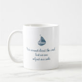 Mug Bleu voilier Ajuster voiles Nautique (Gauche)