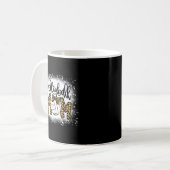 Mug Bleu Volleyball Maman Leopard Fun Ball Maman Mothe (Devant gauche)