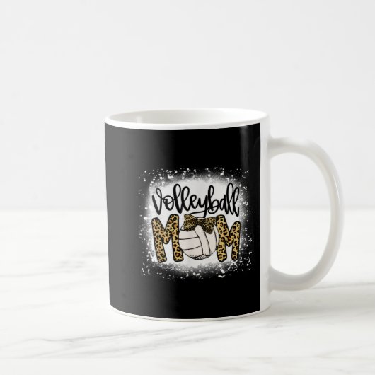 Mug Bleu Volleyball Maman Leopard Fun Ball Maman Mothe (Droite)