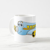 Mug Bleu Voyager Jet O Cartoon (Devant gauche)