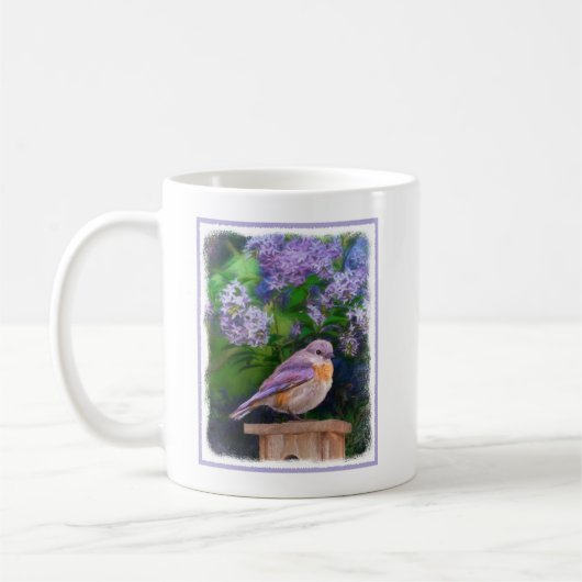 Mug Bleuet de l'Est en neige - Photo originale (Gauche)