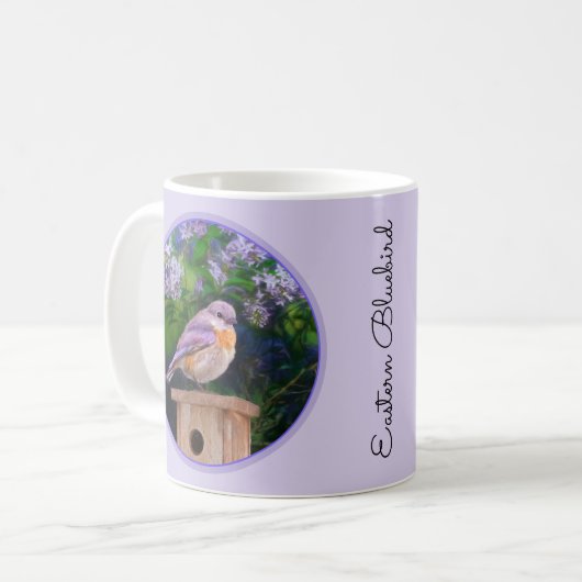Mug Bleuet de l'Est en neige - Photo originale (Devant gauche)