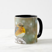 Mug Bleuet de l'Est en neige - Photo originale (Devant droit)