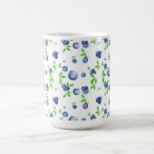 Mug Bleuets, aquarelle bleuté, art des fruits   (Centre)