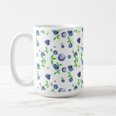 Mug Bleuets, aquarelle bleuté, art des fruits   (Gauche)