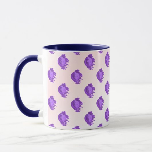 Mug Bleuets et crème Motif de fruits (Gauche)