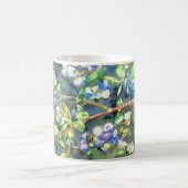 Mug Bleuets, fruit romantique Peinture d'aquarelle (Centre)